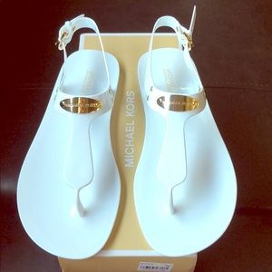 MICHAEL KORS MK PLATE JELLY SANDALS